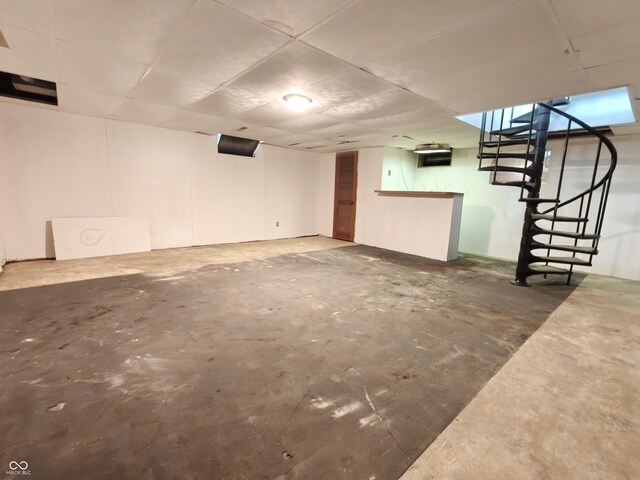 316 E Mechanic St, Shelbyville, IN 46176 - finished below grade area with stairs