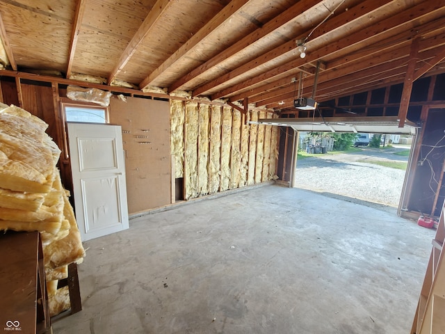 316 E Mechanic St, Shelbyville, IN 46176 - garage with a garage door opener