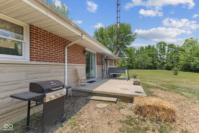 10816 N US Highway 231, Cloverdale, IN 46120 - view of green lawn with a patio area