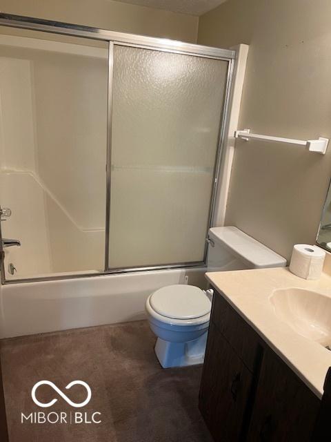 2804 Punto Alto Cir, Indianapolis, IN 46227 - full bath featuring vanity and combined bath / shower with glass door