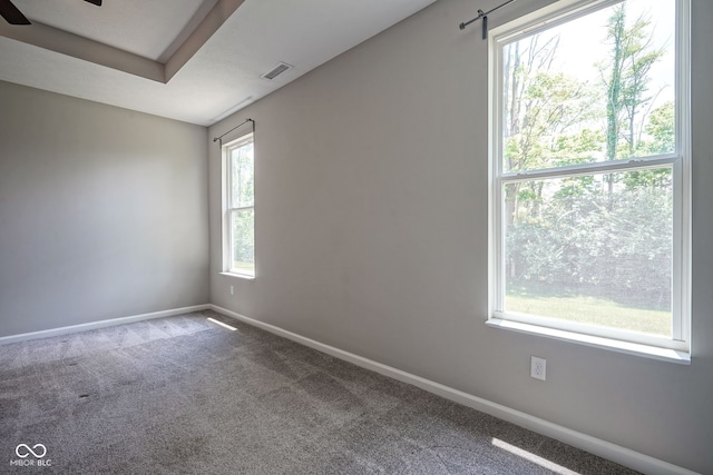 2541 Riviera Pl, Greenwood, IN 46143 - spare room featuring carpet flooring and a ceiling fan