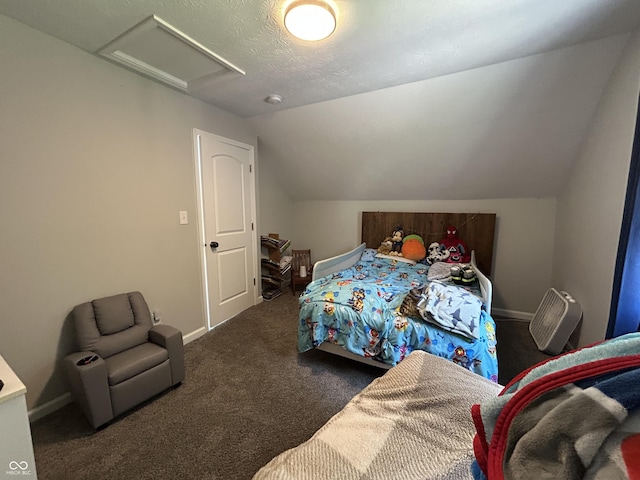 315 W N St, Crawfordsville, IN 47933 - carpeted bedroom with attic access and lofted ceiling
