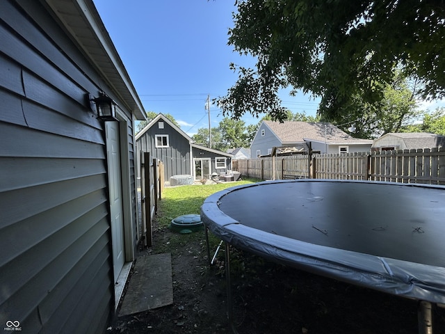 315 W N St, Crawfordsville, IN 47933 - view of swimming pool featuring a trampoline