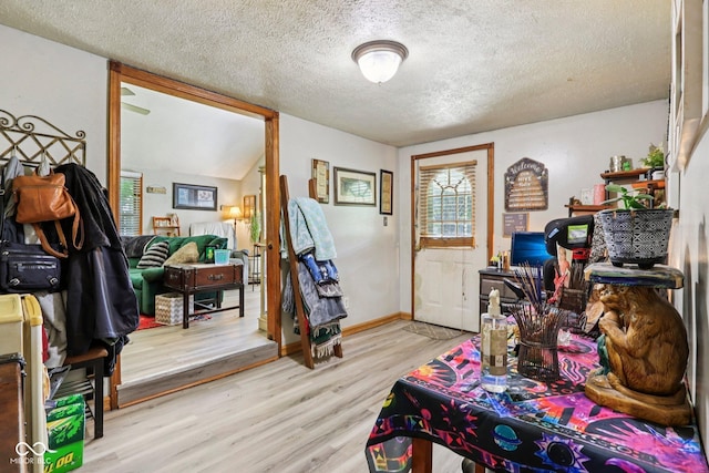 209 Bishop St, Mooresville, IN 46158 - foyer entrance with a textured ceiling and wood finished floors