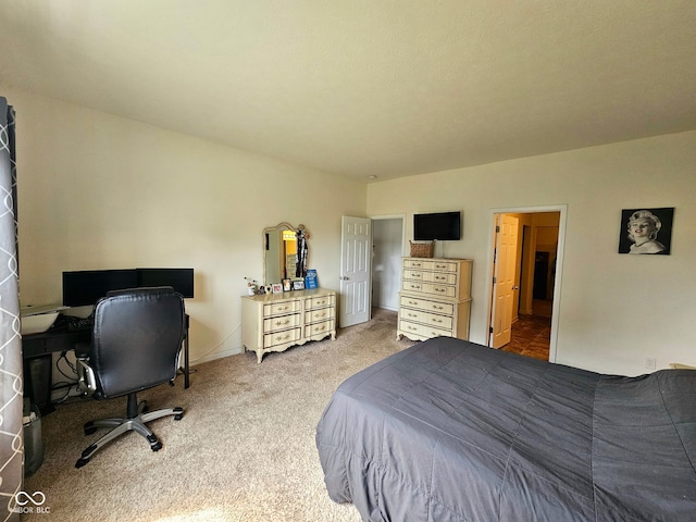 7626 Merrick Dr, Brownsburg, IN 46112 - carpeted bedroom featuring an office area