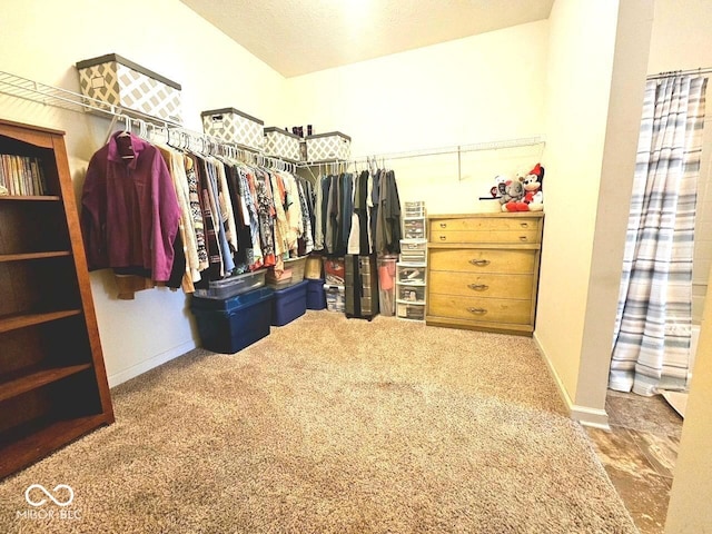 7626 Merrick Dr, Brownsburg, IN 46112 - spacious closet with carpet floors