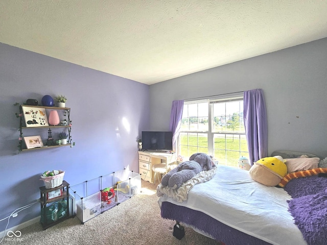 7626 Merrick Dr, Brownsburg, IN 46112 - carpeted bedroom featuring a textured ceiling