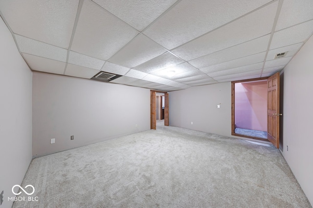 8910 Richarts Rd, Morgantown, IN 46160 - empty room featuring carpet floors and a drop ceiling