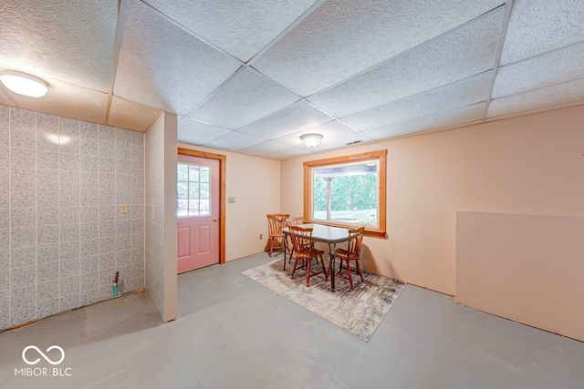 8910 Richarts Rd, Morgantown, IN 46160 - dining space with finished concrete floors