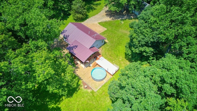 8910 Richarts Rd, Morgantown, IN 46160 - aerial view of property and surrounding area