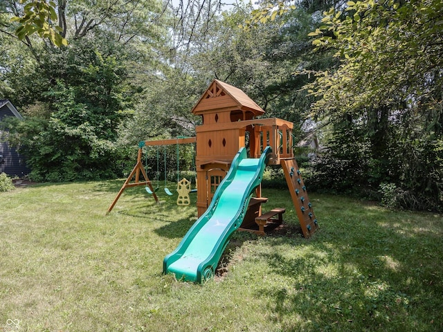 8708 Highwood Ln, Indianapolis, IN 46278 - view of play area with a yard