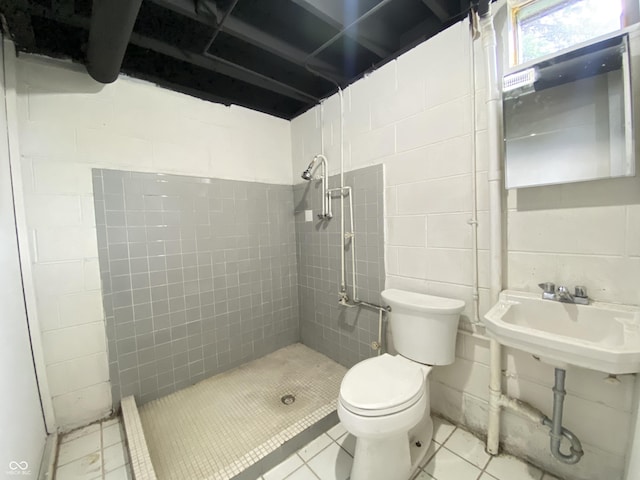 4002 E Pleasant Run Parkway N Drive, Indianapolis, IN 46201 - bathroom featuring a shower stall and tile patterned floors