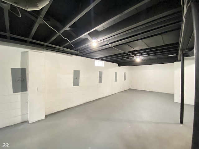 4002 E Pleasant Run Parkway N Drive, Indianapolis, IN 46201 - unfinished basement with electric panel