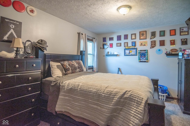 5237 Honey Comb Ln, Indianapolis, IN 46221 - bedroom with a textured ceiling and carpet