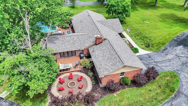 5238 N 225 E, Whiteland, IN 46184 - aerial view of property and surrounding area