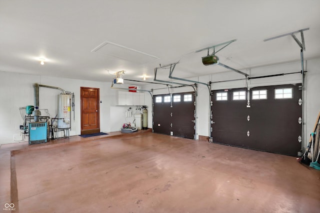 5238 N 225 E, Whiteland, IN 46184 - garage featuring water heater and a garage door opener