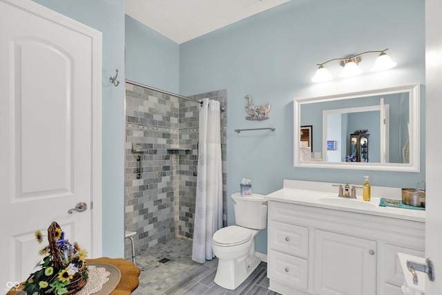 5238 N 225 E, Whiteland, IN 46184 - bathroom featuring tiled shower and vanity