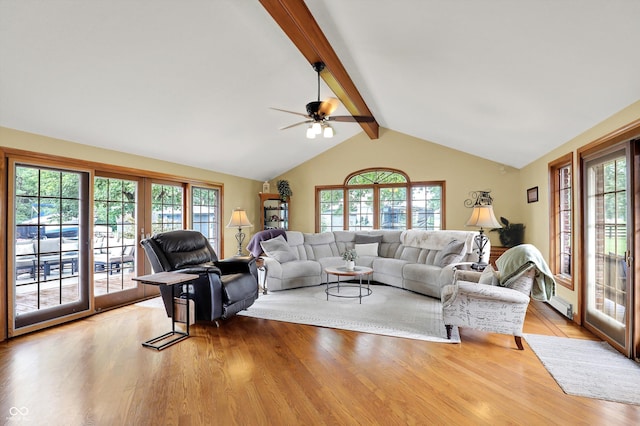 5238 N 225 E, Whiteland, IN 46184 - living room with light wood-style flooring and ceiling fan