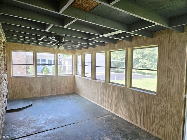 7231 S Franklin Rd, Indianapolis, IN 46259 - unfurnished sunroom with a ceiling fan and healthy amount of natural light