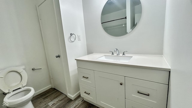 7231 S Franklin Rd, Indianapolis, IN 46259 - bathroom featuring wood finished floors and vanity