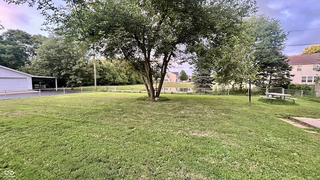 7231 S Franklin Rd, Indianapolis, IN 46259 - view of yard featuring a carport and a garage