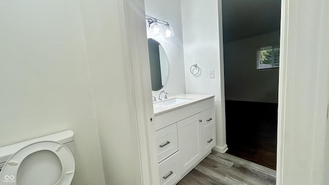 7231 S Franklin Rd, Indianapolis, IN 46259 - half bath with wood finished floors and vanity