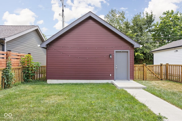 1935 Cornell Ave, Indianapolis, IN 46202 - view of outdoor structure with a fenced backyard