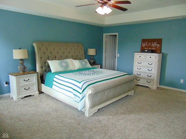 2703 Night Hawk Rd, Greenwood, IN 46143 - carpeted bedroom with a ceiling fan and baseboards