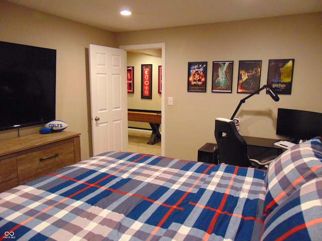 2703 Night Hawk Rd, Greenwood, IN 46143 - bedroom with recessed lighting