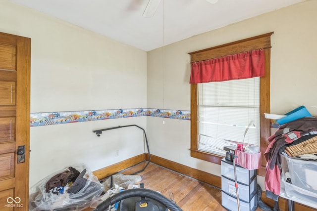 913 S Hall St, Princeton, IN 47670 - bedroom with wood finished floors and baseboards