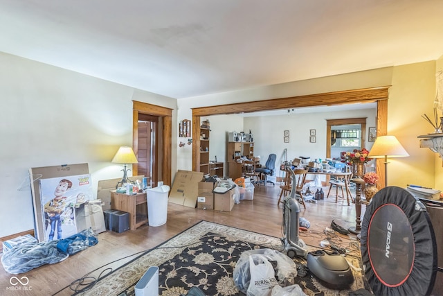 913 S Hall St, Princeton, IN 47670 - living room with wood finished floors