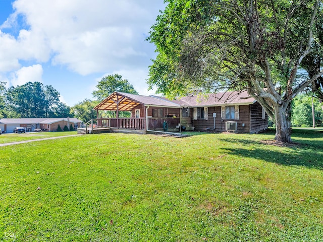 4484 S County Road 315 W, Greencastle, IN 46135 - view of front of home featuring a front yard and a patio