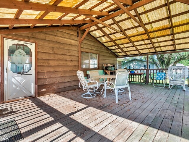 4484 S County Road 315 W, Greencastle, IN 46135 - view of wooden terrace