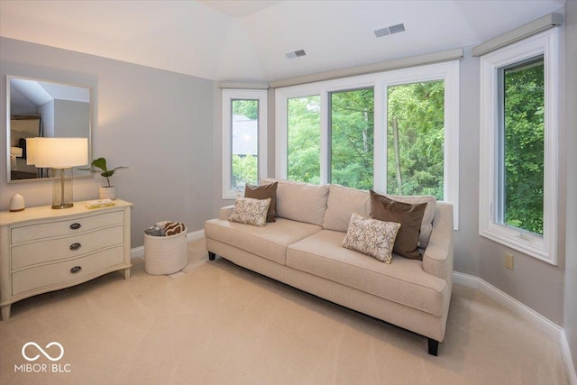 13023 Water Ridge Dr, Mccordsville, IN 46055 - living area with carpet flooring and plenty of natural light