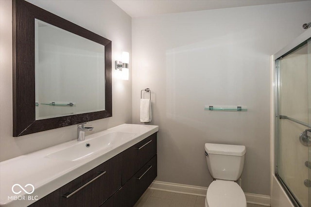 13023 Water Ridge Dr, Mccordsville, IN 46055 - full bathroom with vanity and combined bath / shower with glass door