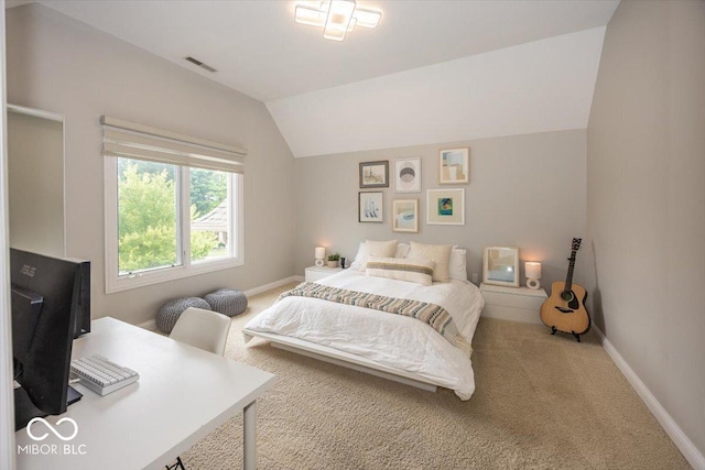 13023 Water Ridge Dr, Mccordsville, IN 46055 - bedroom featuring lofted ceiling and carpet floors