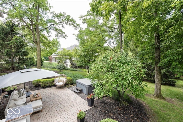 13023 Water Ridge Dr, Mccordsville, IN 46055 - view of patio with an outdoor living space
