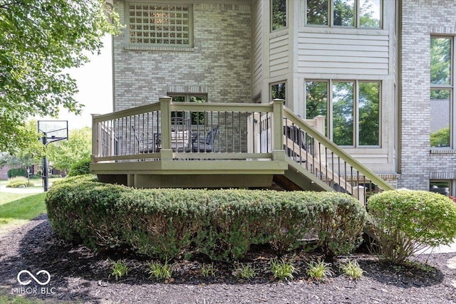 13023 Water Ridge Dr, Mccordsville, IN 46055 - deck featuring stairway