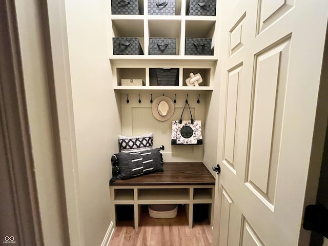 13023 Water Ridge Dr, Mccordsville, IN 46055 - mudroom featuring wood finished floors and baseboards