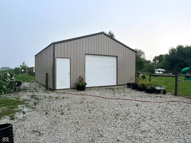 1042 S County Road 600 W, Danville, IN 46122 - detached garage with gravel driveway