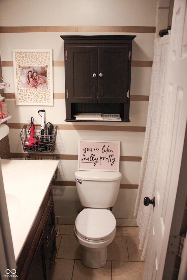 1042 S County Road 600 W, Danville, IN 46122 - full bath featuring vanity and tile patterned floors