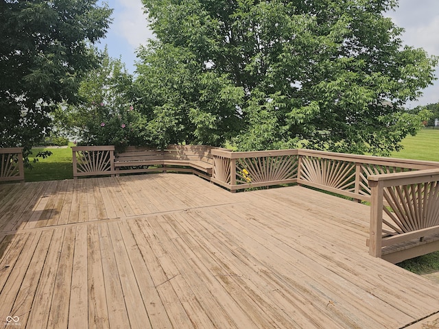 3838 Crest Point Dr, Westfield, IN 46062 - view of wooden deck