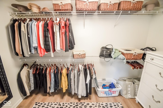 6802 Chorleywood Cir, Indianapolis, IN 46259 - walk in closet with wood finished floors