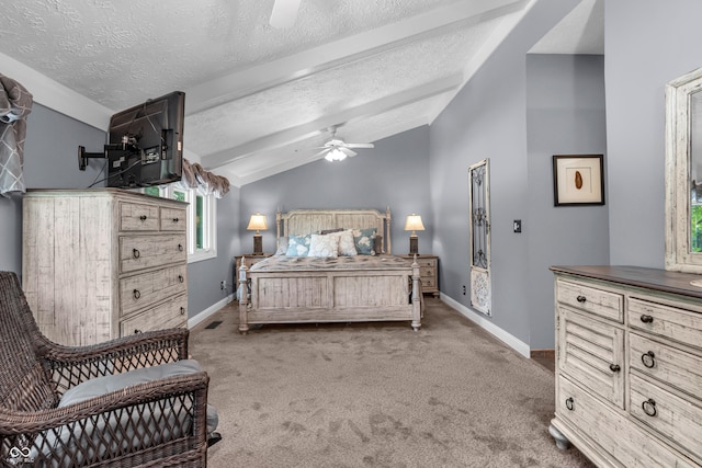 5052 Sherwood Ct, Pittsboro, IN 46167 - bedroom featuring carpet flooring, a textured ceiling, and a ceiling fan
