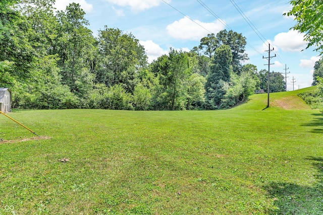 5052 Sherwood Ct, Pittsboro, IN 46167 - view of grassy yard featuring an outbuilding