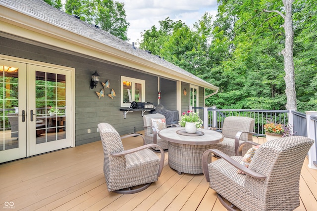5052 Sherwood Ct, Pittsboro, IN 46167 - deck featuring french doors