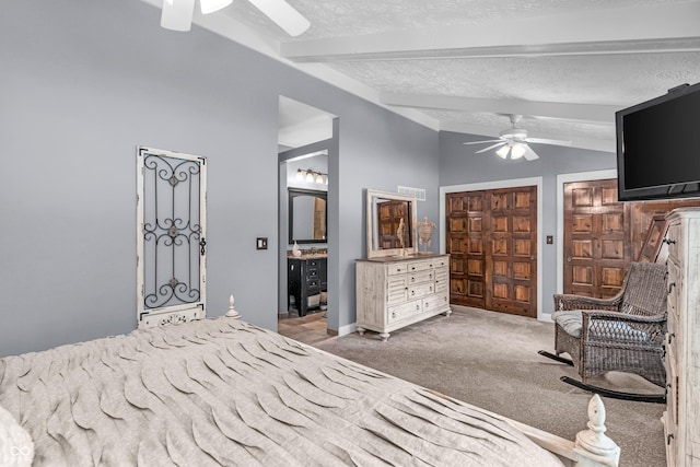 5052 Sherwood Ct, Pittsboro, IN 46167 - bedroom with carpet flooring, ceiling fan, and ensuite bathroom