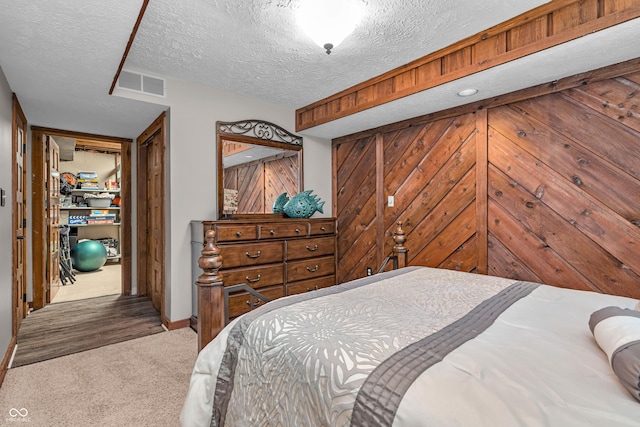 5052 Sherwood Ct, Pittsboro, IN 46167 - bedroom with carpet and a textured ceiling