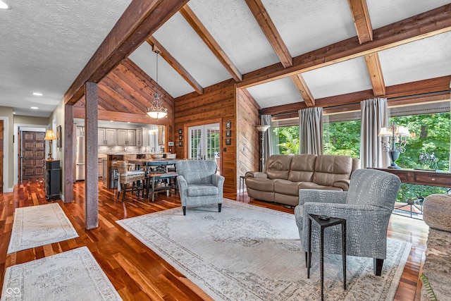 5052 Sherwood Ct, Pittsboro, IN 46167 - living area featuring hardwood / wood-style floors and a textured ceiling