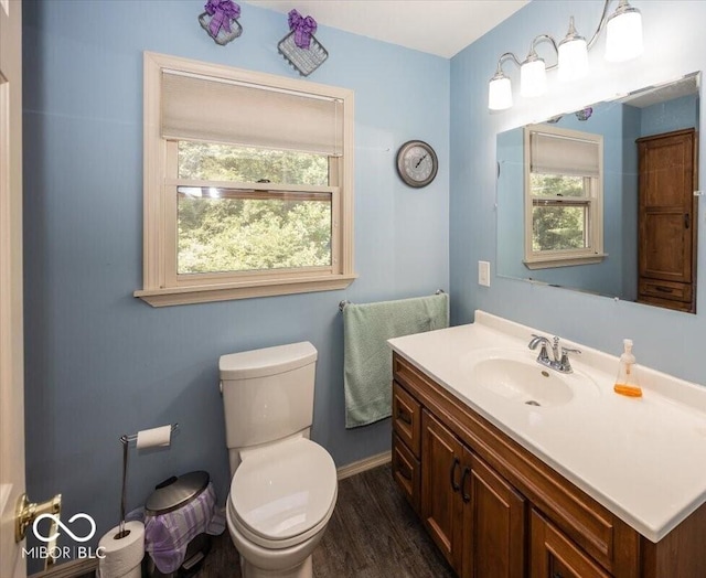 8546 N Chickadee Dr, Morgantown, IN 46160 - bathroom with vanity and wood finished floors